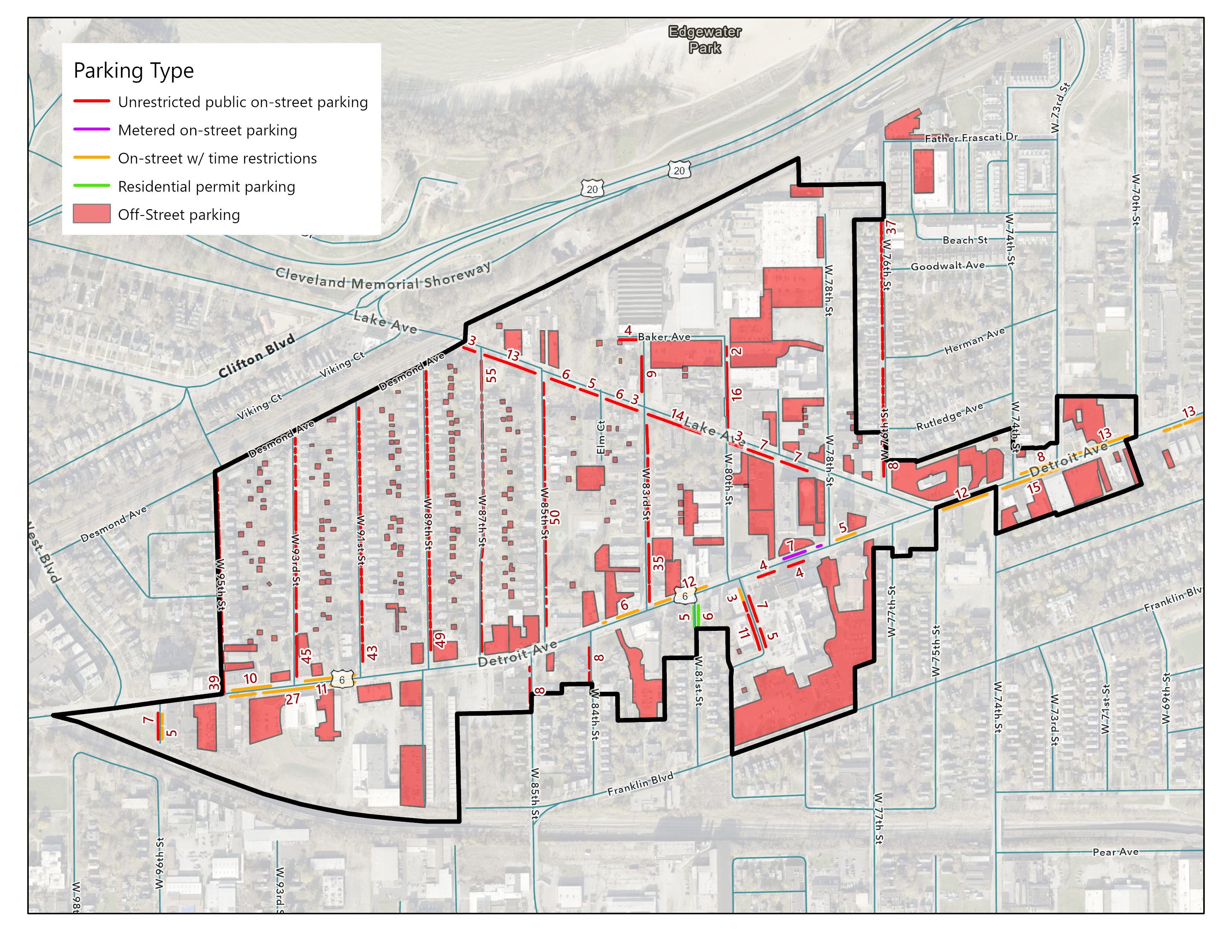 Existing parking availability study