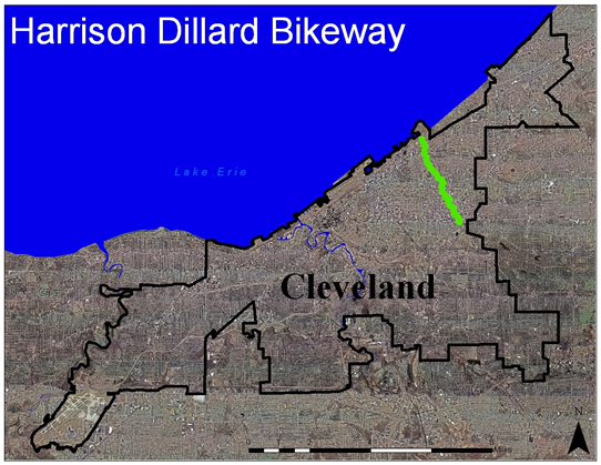 Harrison-Dillard Bikeway Aerial View