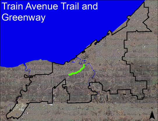 Train Avenue Trail & Greenway Aerial View
