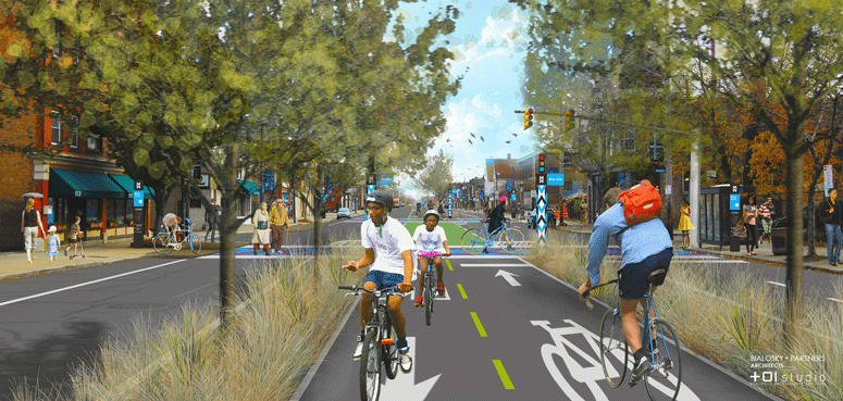 Cleveland's Midway Cycle Track TLCI